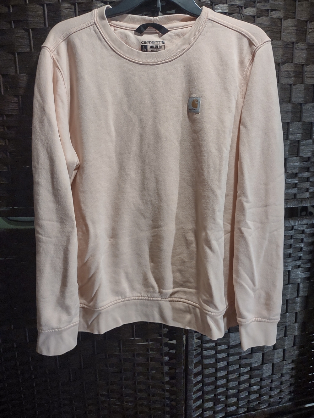 Carhartt Women's Relaxed Fit French Terry Crewneck Sweatshirt L (12-14) - Picture 1 of 3